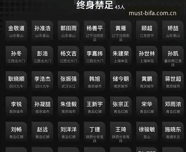 足坛反腐禁足名单深度解读指南：从行业乱象看体育精神回归之路